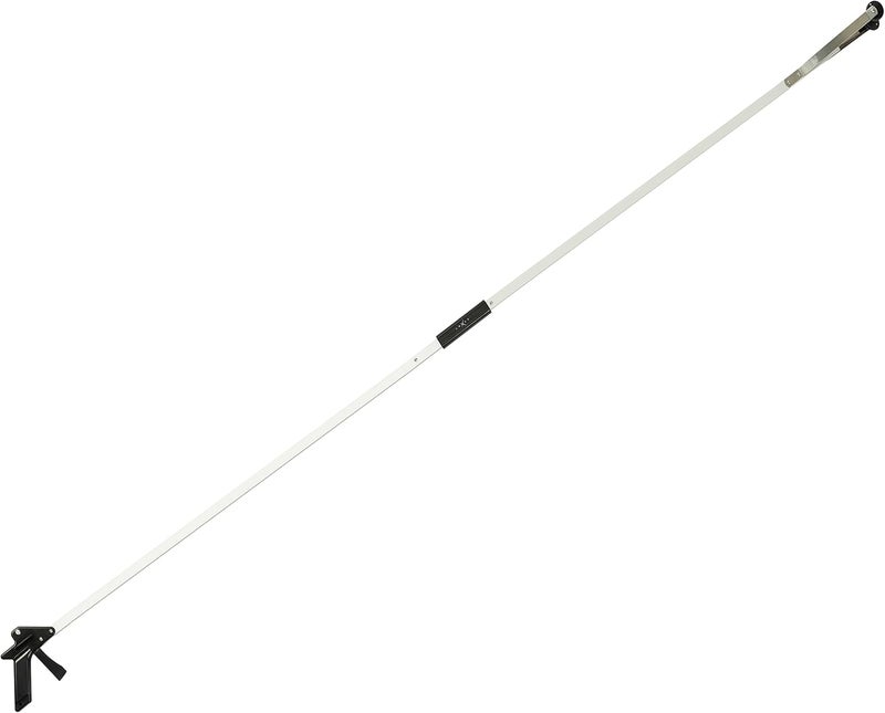 Luxet Reacher Grabber Tool X-Long 80" Aluminum Suction Cup Jaw, Foldable Lightweight Reacher Grabber Pickup Tool, Gripper Grabbers for Elderly Grab it Reaching Tool Trash Picker Grabber (Black) - Image 1